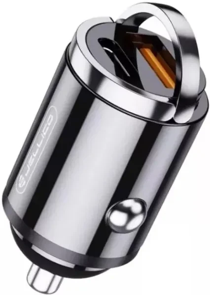 Автомобільний адаптер для телефона Jellico F6 Black 3.1A, фото 1