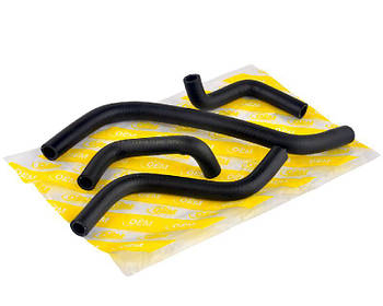 Патрубок обігрівача ВАЗ 2108-09 карб. (к-т 4 шт.), армований, OEM