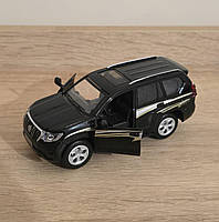 Машинка металева Toyota Prado Тойота Прадо чорна 1:40 відкр двері 5*12*5см (KM6189D), фото 3