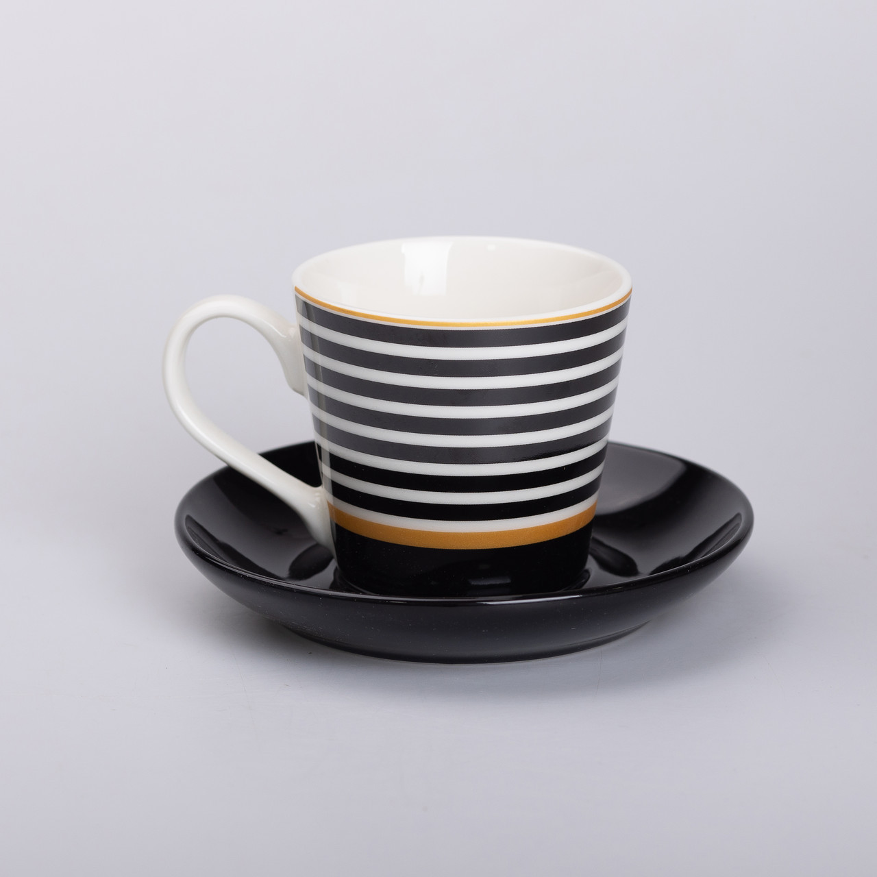 Керамічна чашка з блюдцем 200 (мл) для чаю та кави, фото 1