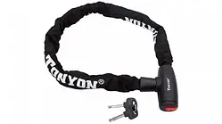 Велосипедний замок Tonyon BC-LK-715D Black 8х900мм (LCK-071)