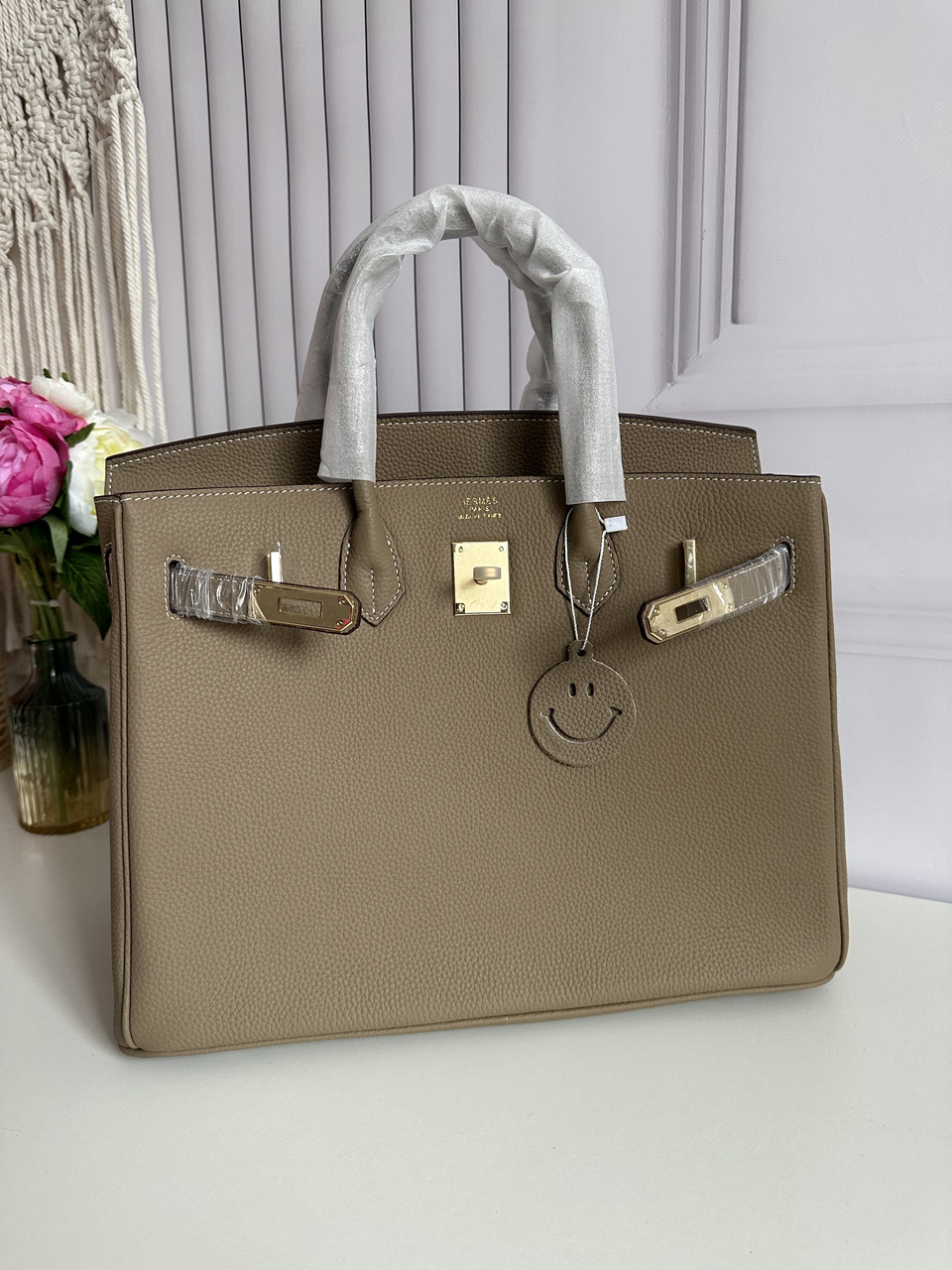 Жіноча брендова сумка Ерме Beige, фото 1
