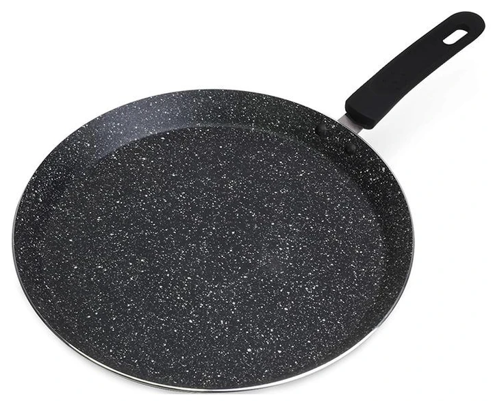 Сковорода млинцева Kamille KM-0625MR Crepe Pan Marble 28 см із мармуровим покриттям