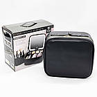 Косметичка дорожня з LED дзеркалом (26х23х11см), Чорна / Портативна косметичка-валіза / Органайзер для косметики, фото 10
