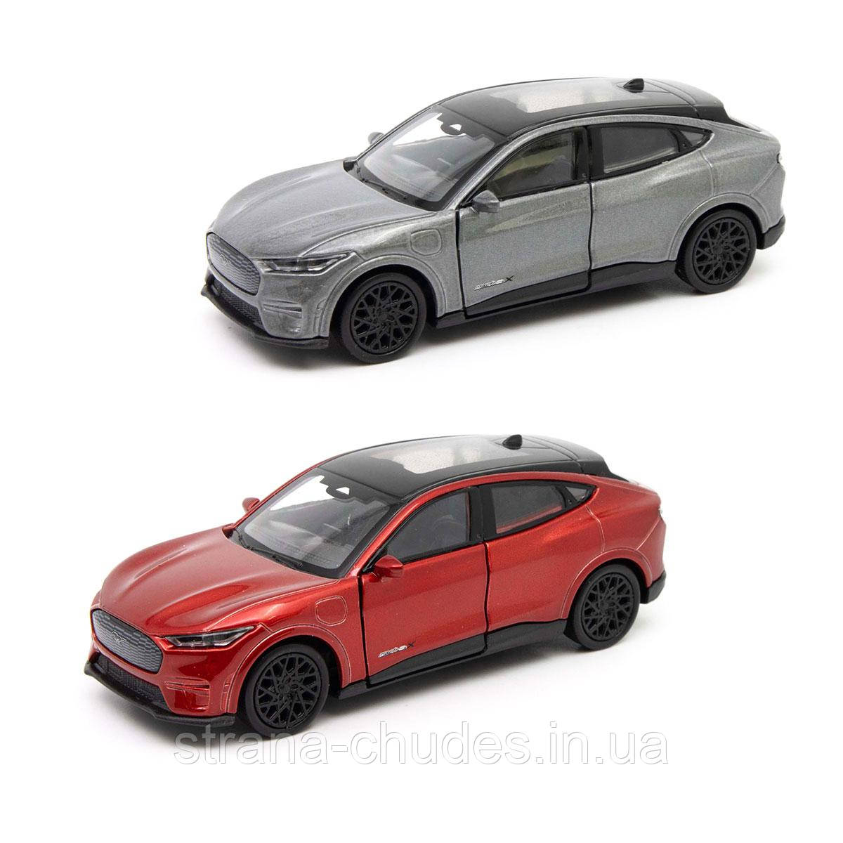 Автомодель - FORD MUSTANG MACH-E GT 2023 (червоний, сріблясто-сірий), фото 1