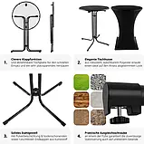 Барний столик із чохлом Eren чорного кольору, фото 5