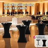 Барний столик із чохлом Eren чорного кольору, фото 4