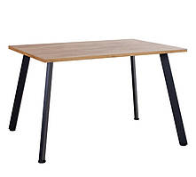 Обідній стіл Lenard black дсп h18 дуб золотий 1100*680 мм (Новий Стиль ТМ)