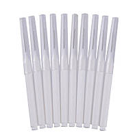 Нанощітки для ламінування вій і брів Білі, 10шт