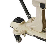 Самокат з козирком, сидінням та додатковими колесами 5 в 1 Skyper BL-83655 Бежевий, фото 5