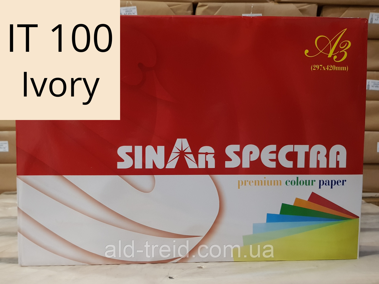 Папір кольоровий Spectra Color А3 80 г/м2 слонова кістка IT100 Ivory