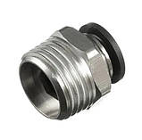 Фітинг нікельований 10 мм, різьблення 1/2 ТАТО для пневмошланга, фото 3