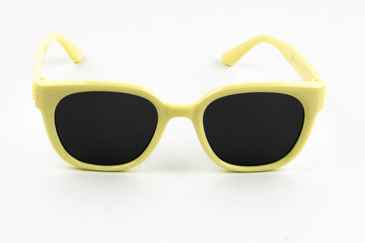 Оптом дитячі сонцезахисні окуляри  UV400 (арт. 1828) бежевий