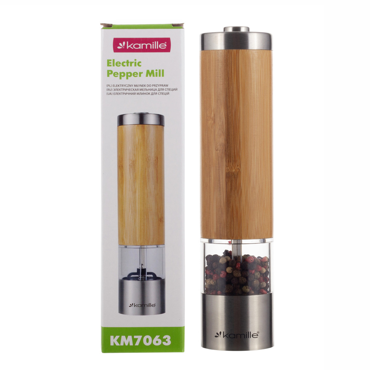 Млин електричний Kamille KM-7063 для спецій 21х5 см