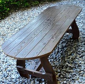 Дерев'яний садовий стіл 1,95 м "Чикаго". Колір: Палісандр