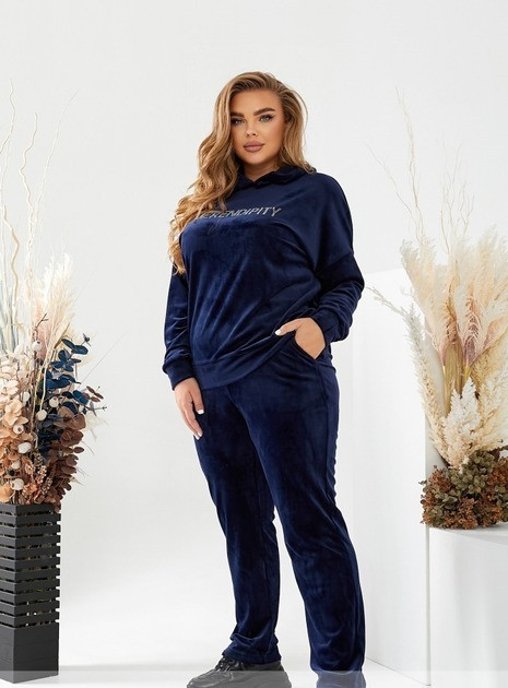 Стильний жіночий костюм, тканина "Велюр" 54, 56, 58, 60 розмір 54