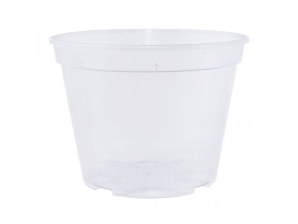 Вазон дренажний 12,0*9,0 см прозорий, фото 1