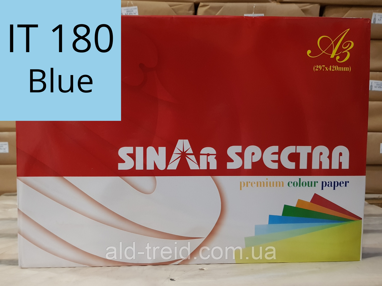 Папір кольоровий Spectra Color А3 80 г/м2 блакитний IT180 Blue