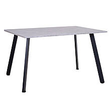 Обідній стіл Lenard black дсп h18 бетонний камінь 1000*680 мм (Новий Стиль ТМ)