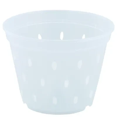 Вазон дренажний 11*8см прозорий з боковим отвором, фото 1