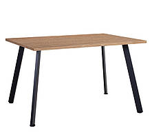 Обідній стіл Lenard black дсп h36 дуб кам'яний 1100*680 мм (Новий Стиль ТМ)