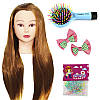 Набір для плетіння з тренувальною головою та набором для створення зачісок, фото 3