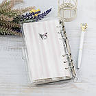 Дитячий прозорий блокнот Kuromi А6 діаметр 20мм DBL002, фото 3