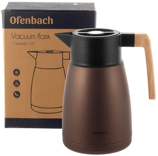 Термос-кувшин питний Ofenbach KM-101327 1000 мл коричневий