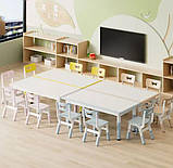 Регульований столик з мольбертом Terrio та 6 стільці ( Кавовий), фото 10