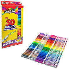 Маркери на водяній основі для малювання Cra-Z-Art 01328CRA 50 шт. (Niz16494)