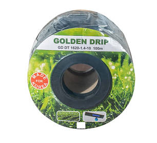 Крапельна стрічка емітерна шланг для поливу рослин GOLDEN DRIP 100 м N, фото 1
