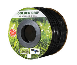 Крапельна стрічка емітерна шланг для поливу парників GOLDEN DRIP 100 м N, фото 1