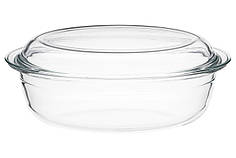 Форма для запікання з кришкою та ручками ARDESTO Black Mars AR2408BG 3 л скло (Niz16337)