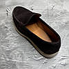 Лофери, туфлі чоловічі замшеві шоколадного кольору для чоловіків на весну осінь коричневі, розмір 40 41 42 43 44 45, фото 8