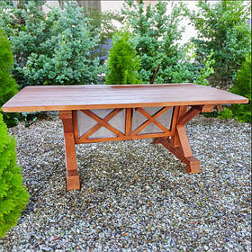 Дерев'яний стіл 1.95м "Єгипет". Колір: Палісандр