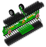 Борона роторна навісна РБН-8L DEMETRA Велес-Агро гідравлічна складна рама, ширина 8 м, фото 7