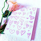 Блокнот в клітинку Астра В6 Сердечки 80 арк арт.ТО-5, фото 4