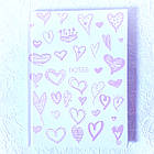 Блокнот в клітинку Астра В6 Сердечки 80 арк арт.ТО-5, фото 9