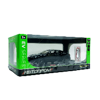 Машинка Автопром «Tesla модель S із зарядною станцією» чорна, 1:24 (18 см) AP7713-4, фото 2