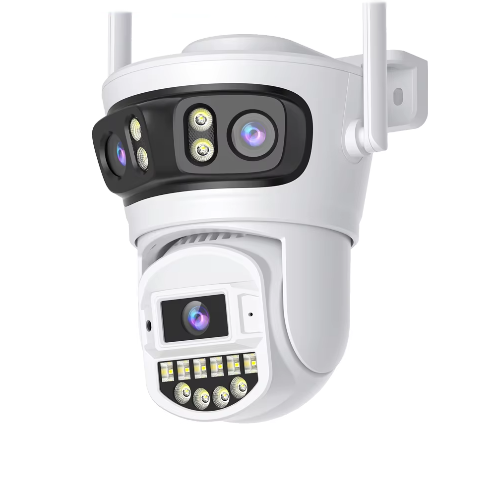 Поворотна Wi-Fi камера відеоспостереження ANBIUX A20QQ 15MP, що стежить за об'єктом | Потрійний об'єктив | ONVIF