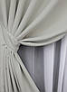 Комплект (2шт. 1,5х2,7м.) штор на люверсах із тканини блекаут "Midnight". Колір світло-сірий. Код 1670ш 37-0209, фото 5