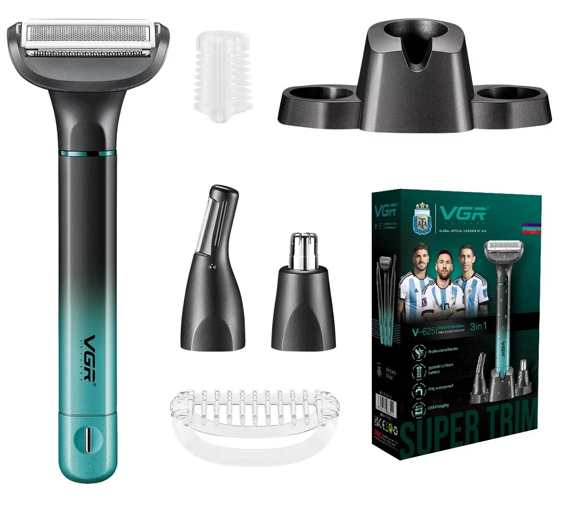 Тример з насадками VGR V-625 (3 в 1)