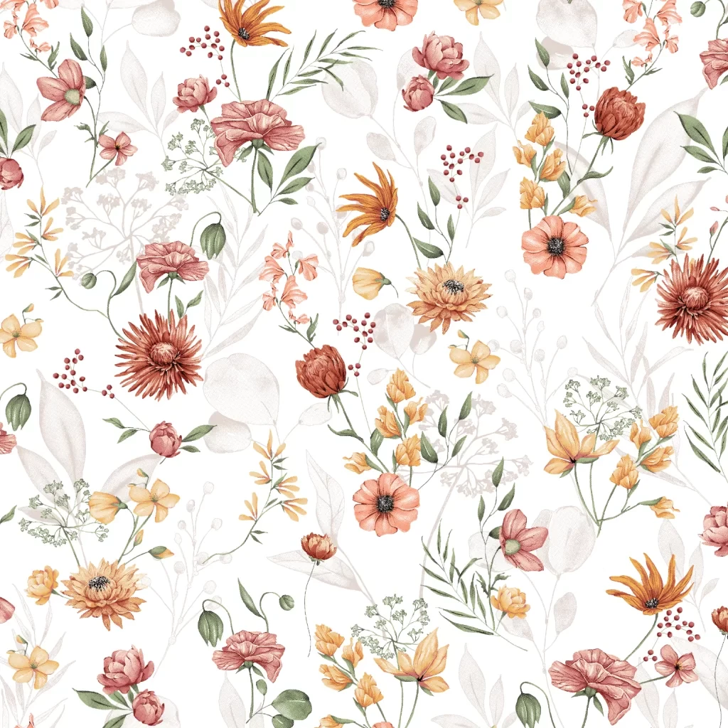 Бязь "Маргаритки" на білому тлі № М-3428, фото 1