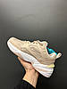 Жіночі кросівки Nike M2K Tekno Particle Beige White Кеди Найк М2К Текно шкіряні бежеві демісезон, фото 11