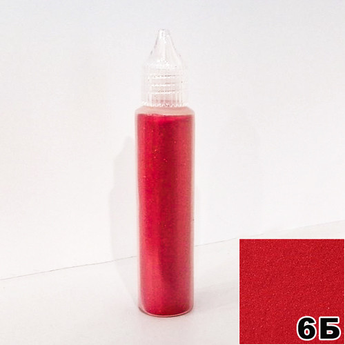Блискітки Неоново-червоні в пляшечці з дозатором 30 мл, глітер сухий, фото 1