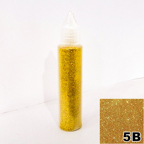 Блискітки Золоті в пляшечці з дозатором 30 мл, глітер сухий, фото 1