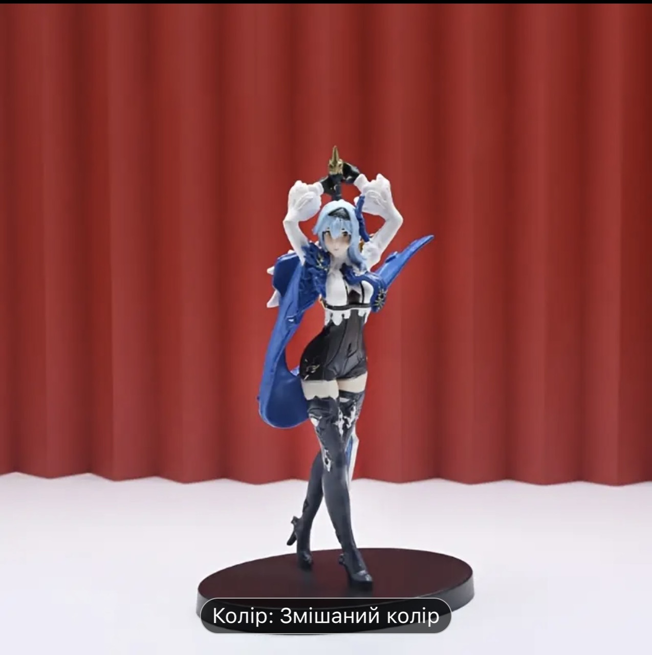 Фігурка статуетка аніме-дівчина з блакитним списом / 18 см, фото 1
