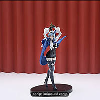 Фігурка статуетка аніме-дівчина з блакитним списом / 18 см