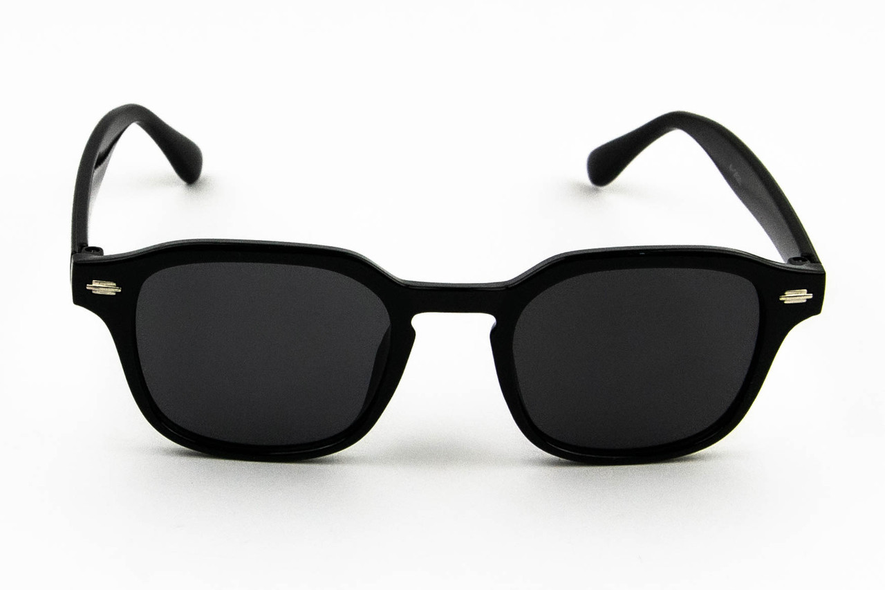 Оптом дитячі модні сонцезахисні окуляри квадратні UV400 (арт. 2520) черный