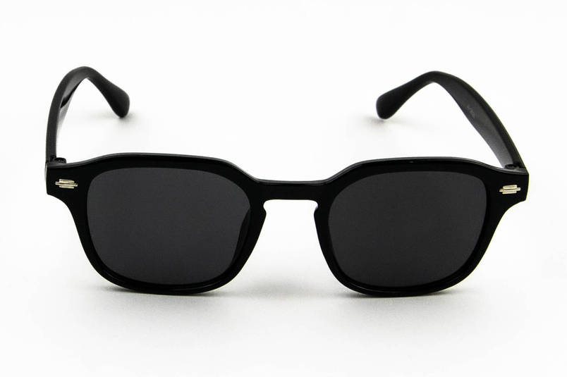 Оптом дитячі модні сонцезахисні окуляри квадратні UV400 (арт. 2520) черный, фото 1